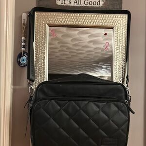 Black Quilted Crossbody Bag